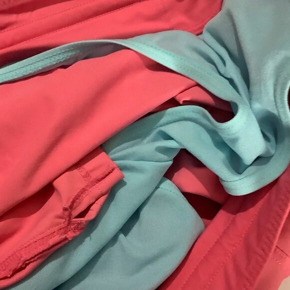 Athleta Womens Coral Athletic Shorts Large Nylon/Spandex Blend Drawstring Liner - Picture 7 of 8